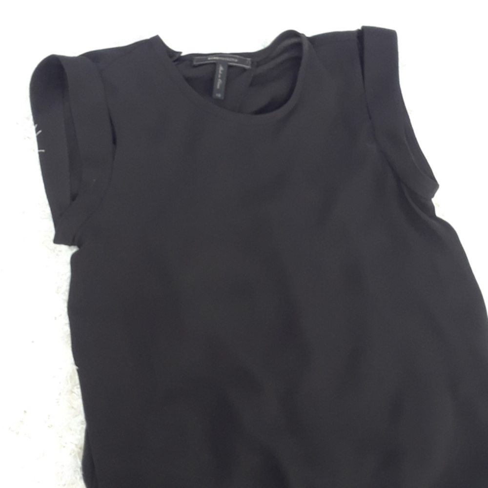 BCBG black blouse top xs